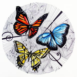 Butterfly Zentangle
