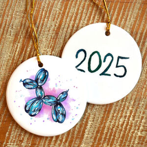 2025 Balloon Dog Ornament