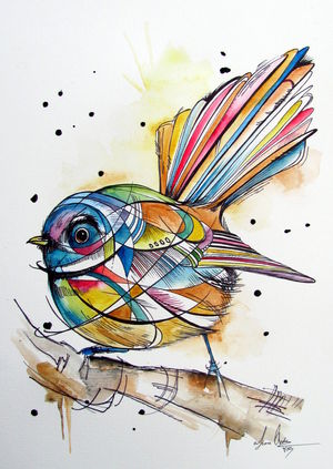 Colourful Fantail