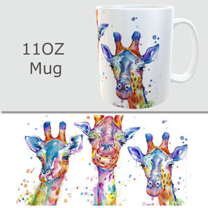Cheerful Giraffes Mug