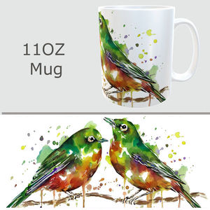 Cheerful Waxeyes Mug