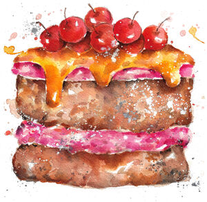 Cake and Cherries