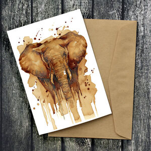 Coffee Elephant Card