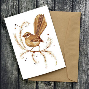 Coffee Fantail Card