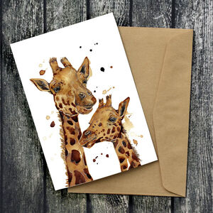 Coffee Giraffe Card