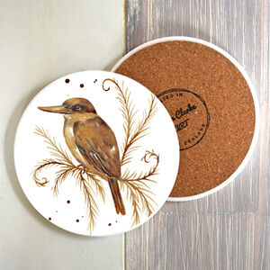 Coffee Kingfisher Coaster