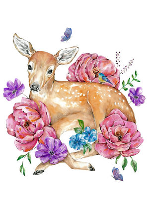 Floral Deer