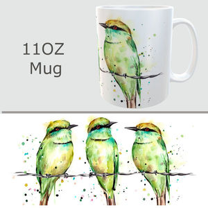 Green Bee Eaters Mug