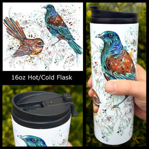 Tui and Fantail Hot/Cold Flask