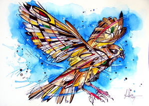 Inked NZ Falcon