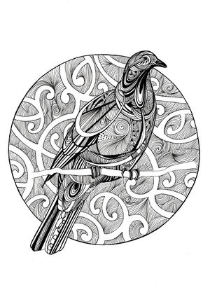 B&W Wood Pigeon