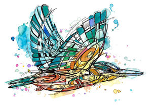 Kingfisher in Flight