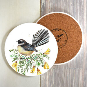 Kowhai Fantail Coaster