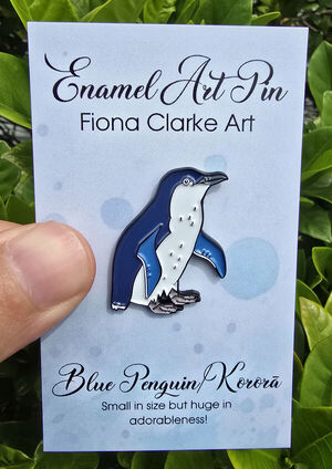 Blue Penguin Enamel Pin