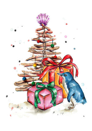 Christmas Little Blue Penguin