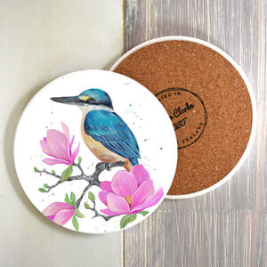 Magnolia Kingfisher Coaster