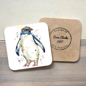 Penguin Wooden Coaster