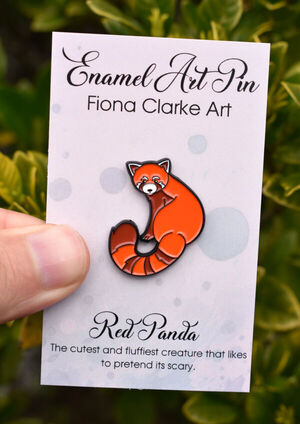 Red Panda Enamel Pin
