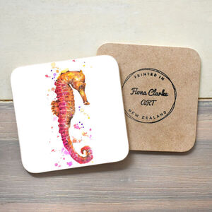 Seahorse Wooden Coaster
