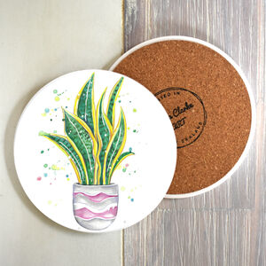 Snake Plant Coaster