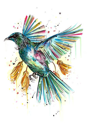Soaring Tui Bird