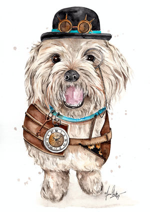 Steampunked Dog