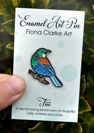 Tui Bird Enamel Pin