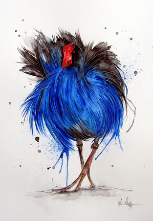 Windswept Pukeko